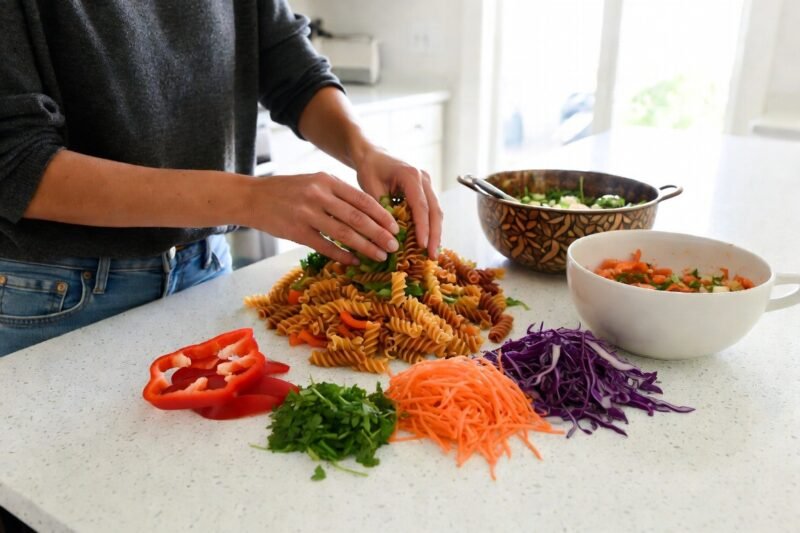 Spicy Thai Pasta Salad That’s Bold, Fresh, and Surprisingly Easy